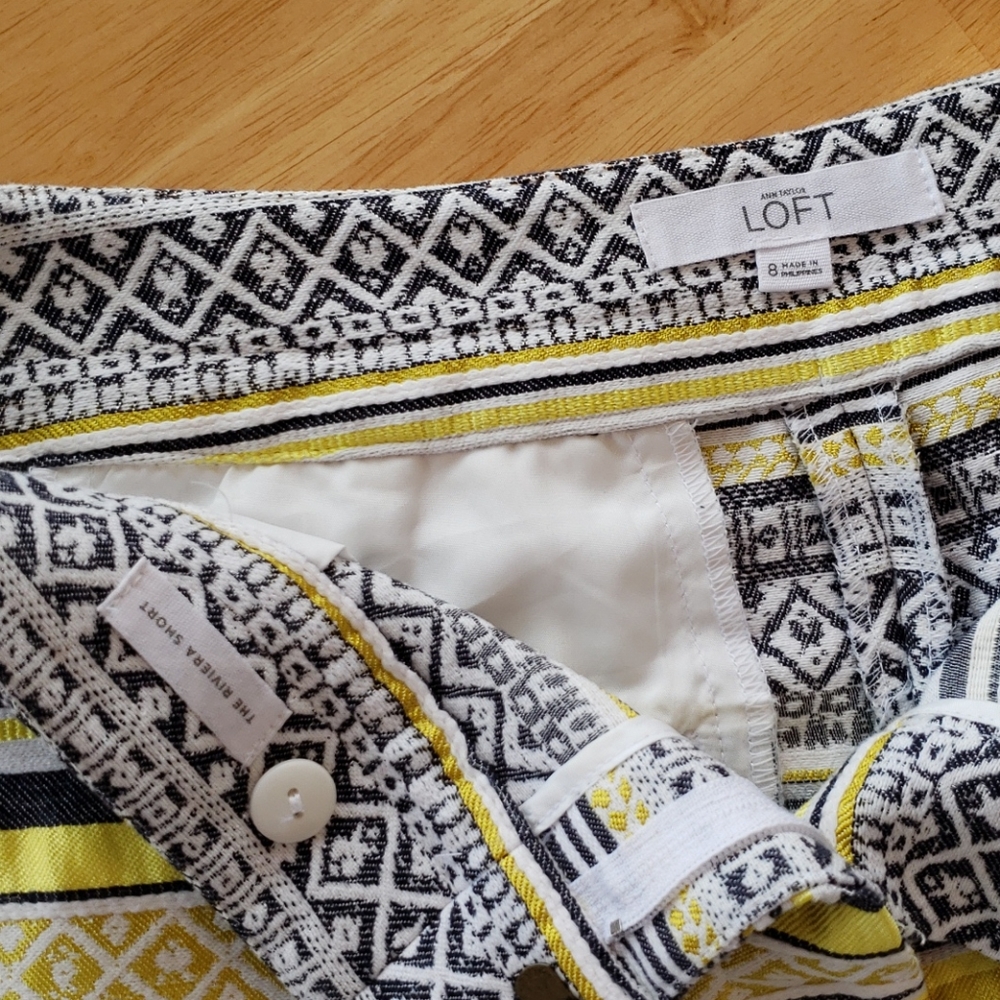 LOFT The Riviera Short boho yellow pattern - Picture 4 of 6